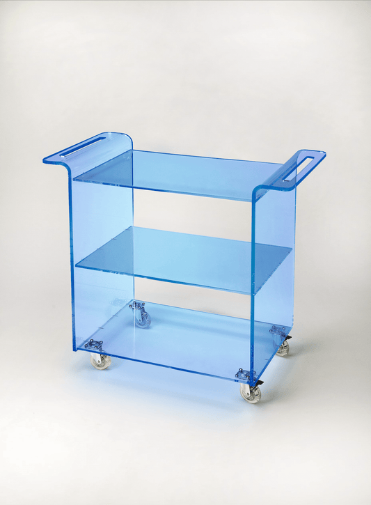 Amy Fluorescent Acrylic Bar Cart