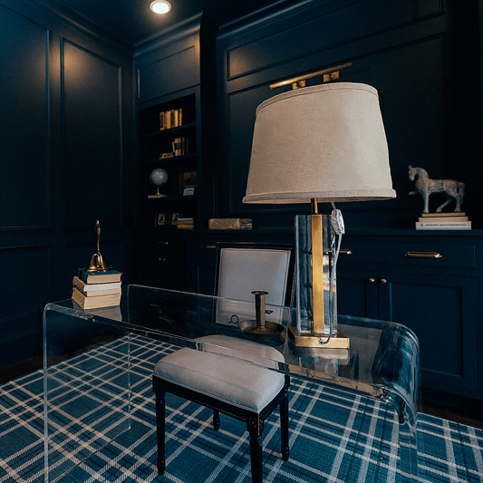 Fielding Acrylic Waterfall Desk