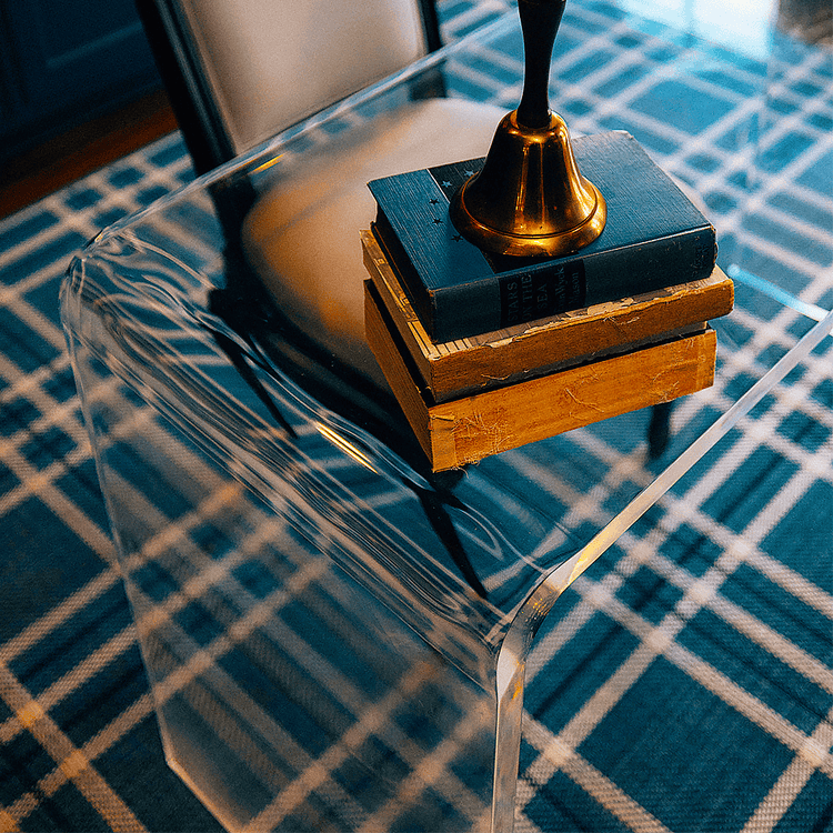 Fielding Acrylic Waterfall Desk