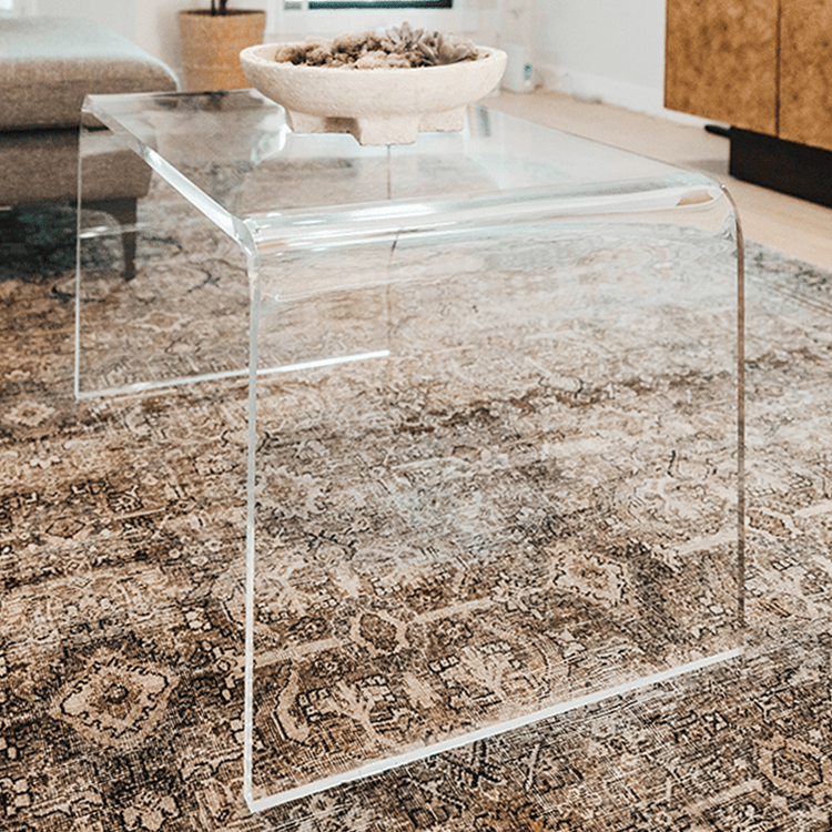 Clear Acrylic Waterfall Table Acrylic Coffee Table Adelaide