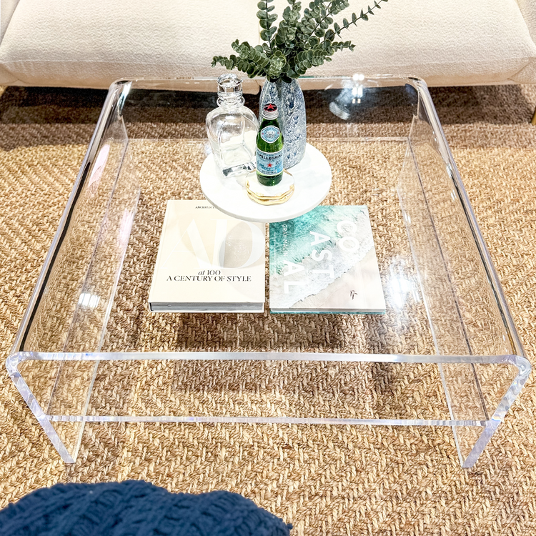 Square Acrylic Adelaide Coffee Table