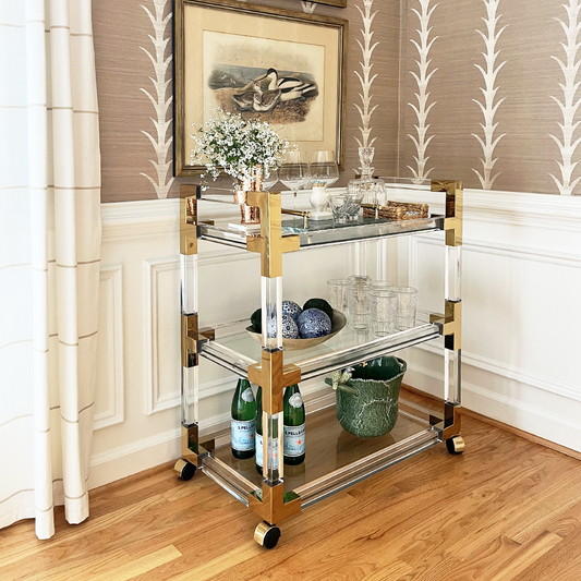 Chambery Acrylic Bar Cart