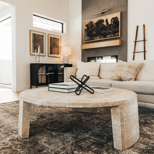 Darby Travertine Coffee Table
