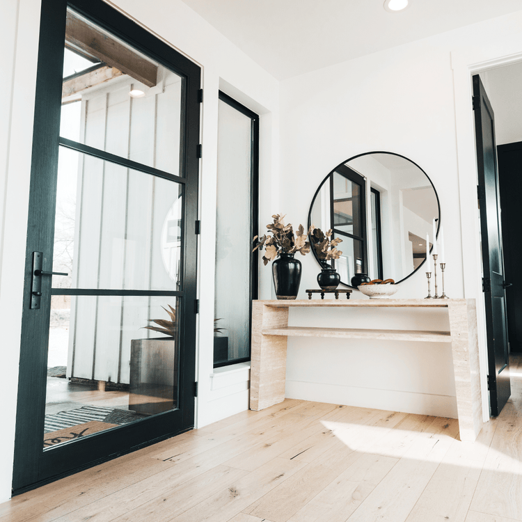 Camden Travertine Console Table