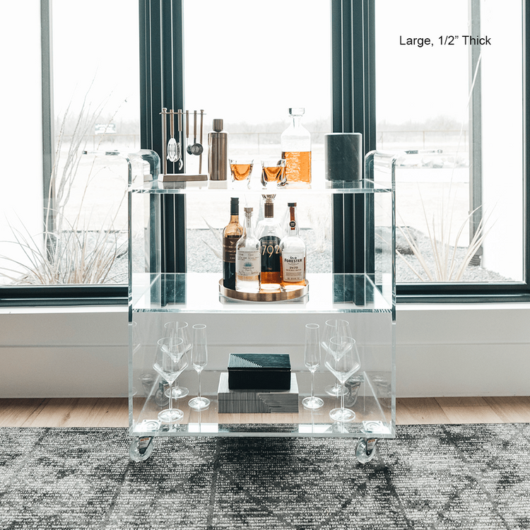 Savoy Acrylic Bar Cart