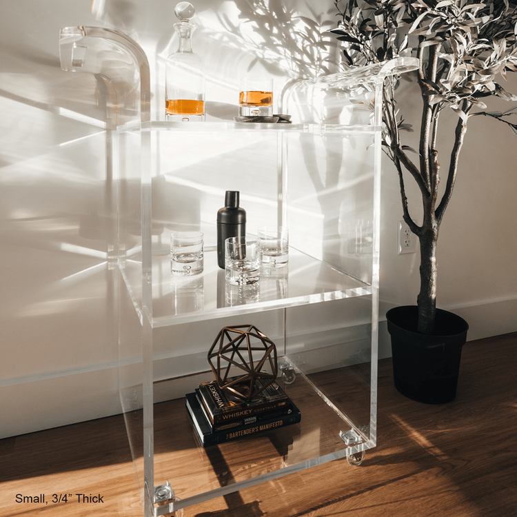 Savoy Acrylic Bar Cart