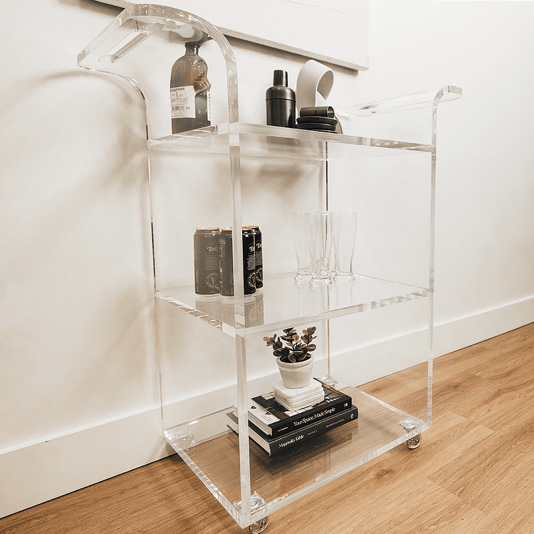 Savoy Acrylic Bar Cart