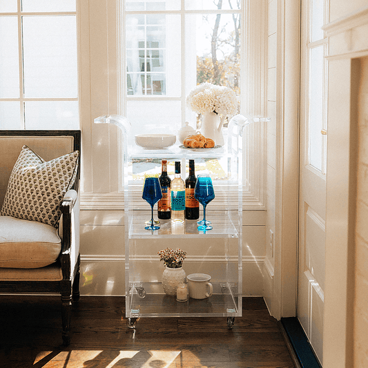 Savoy Acrylic Bar Cart