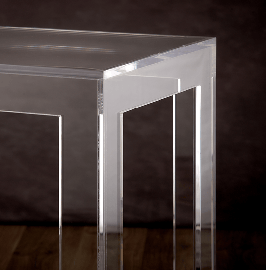 Bennet Clear Acrylic Lucite Coffee Table