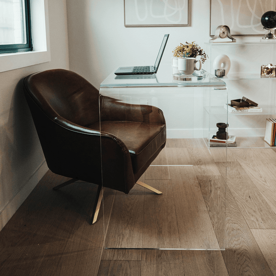 Fielding Acrylic Waterfall Desk